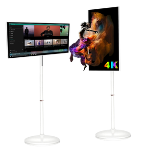 Tablet PC thông minh TV 32 inch 4K 8 + 128GB Incell cảm ứng màn hình với loa tầng đứng trên bánh xe như di chuyển biển quảng cáo - Product Image 1