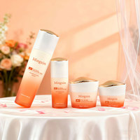 Ensemble de flacons et pots cosmétiques élégants et luxueux personnalisés de 30 g, 50 g, 40 ml, 100 ml, kit d'emballage en verre