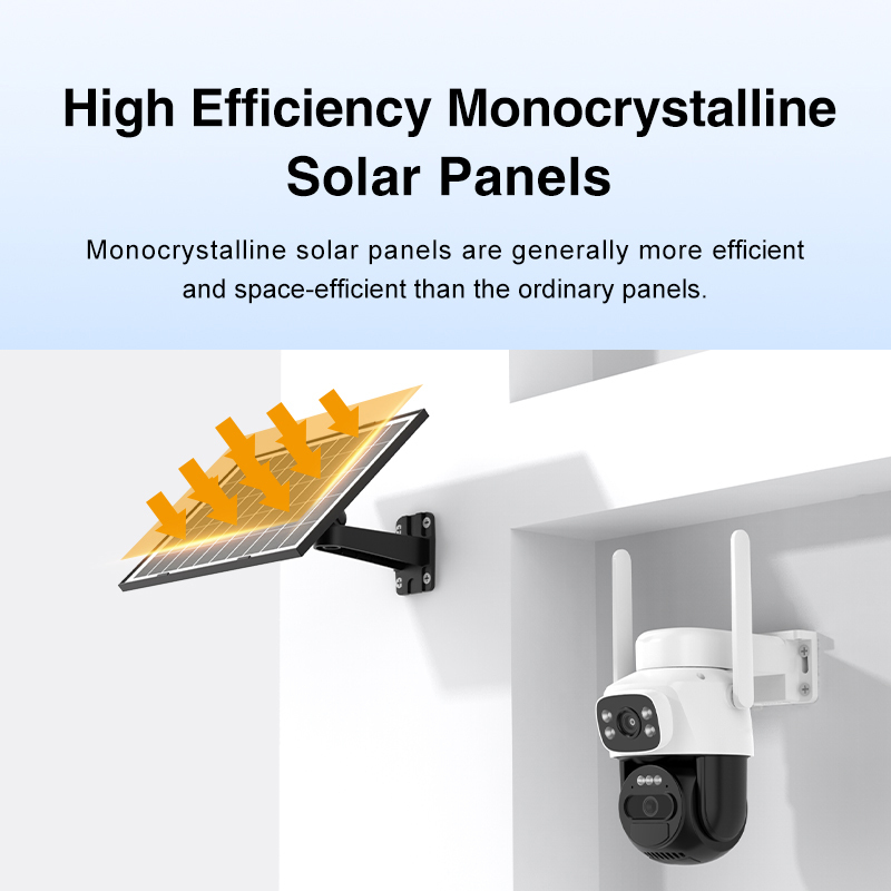 BG622DR 3MP+3MP 4G Solar Security Camera 360 Full Color Night Vision IP66 H.264 AI Human Tracking 256GB · image 4
