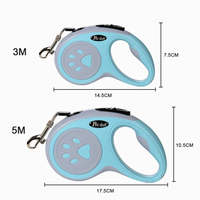 Nouvelle laisse rétractable avec frein à un bouton pour chiens et chats de petite et moyenne taille