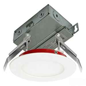 Round Slim High Brightness 9w 12w Dimmable 4Inch Fire Rated Recessed Ceiling <b>Lights</b> <b>with</b> Junction Box <b>Led</b> Panel <b>Light</b> - Product Image 1