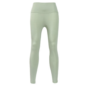 Lulu femmes taille haute pantalons de Yoga beurre doux respirant aligner Leggings pas de ligne en T sans couture nu abattage athlétique tricoté - Product Image 3