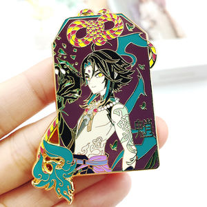 Металлические значки, Настраиваемые Позолоченные аниме, жесткие эмалированные значки, значки для сувениров - Product Image 3