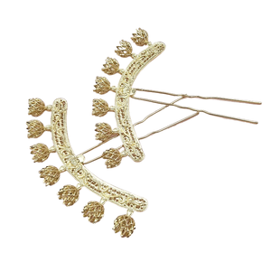 Accessoires <span class=keywords><strong>de</strong></span> bijoux <span class=keywords><strong>de</strong></span> bricolage <span class=keywords><strong>de</strong></span> style ancien Lutin, épingles à cheveux Lotus en alliage, <span class=keywords><strong>couronnes</strong></span> <span class=keywords><strong>de</strong></span> cheveux, chapeaux Hanfu, matériaux artisanaux - Product Image 1