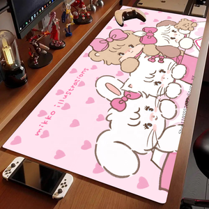 Souris de bureau de dessin animé Mikko avec accessoires, clavier de jeu Prime, tapis de rembourrage, dérivés d'anime - Product Image 1