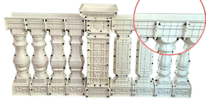 Nouveau design décoratif en plastique durable clôture Rail main courante balcon Rail <span class=keywords><strong>poteau</strong></span> produit ménager 5 ans de durée de vie - Product Image 3