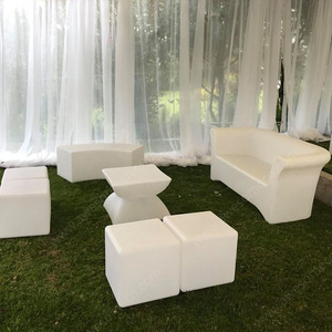 Divano LED Luminoso Durevole e Confortevole con Cuscini e Set di Mobili da Esterno per Lounge <span class=keywords><strong>VIP</strong></span> - Product Image 6