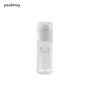 Factory direct PETG <b>dropper</b> <b>bottle</b> 30/50ml cylindrical serum <b>bottle</b> with dust cover, empty cosmetic container - Product Image 1