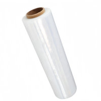 Yancheng Rouleau de film étirable en LLDPE de calibre 80 1.5kg 500mm 23 Mkr Feuille électrique usinable Folie Wrap 100m pour palettes d'épicerie souples