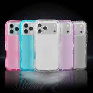 Funda Protectora Transparente de TPU+PC con Protección 360° a Prueba de Golpes para iPhone 11 12 13 <span class=keywords><strong>Mini</strong></span> 16e 17 Pro Max <span class=keywords><strong>Samsung</strong></span> <span class=keywords><strong>S23</strong></span> S24 S25 Plus Ultra A53 Note 20 - Product Image 1