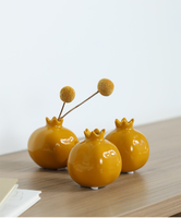 Nouveau vase en céramique rouge émaillée de style chinois, symbole porte-bonheur, ornement de bureau, décoration pour salon, meuble à vin, meuble TV