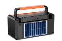NOUVEAU HSD-813 Enceinte Bluetooth Portable Sans Fil Solaire 1500mAh Batterie Rechargeable Son Stéréo Radio FM 15W Basses Puissantes Lampe Torche