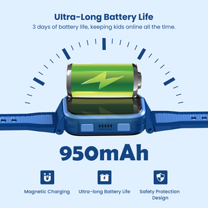 LAGENIO นาฬิกาอัจฉริ<span class=keywords><strong>ย</strong></span>ะคุณภาพดีที่สุด K10 หน้าจอ 1.8 นิ้ว กล้องวิดีโอคอลล์ ระบบปฏิบัติการ RTOS AI รองรับซิมการ์ด ระบบระบุตำแหน่ง GPS+LBS+WIFI สำหรับเด็ก - Product Image 3