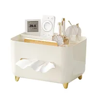 Boîte à mouchoirs et à serviettes en plastique PP haut de gamme, salon, table basse, télécommande, rangement de bureau, design luxueux
