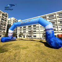 Grande arche gonflable extérieure personnalisée avec ventilateur pour manifestation sportive et salon professionnel