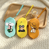 Étui de rangement portable pour lunettes de soleil motif dessin animé, pochette en silicone incassable pour organisateur DIY, modèle CN D Groupe B