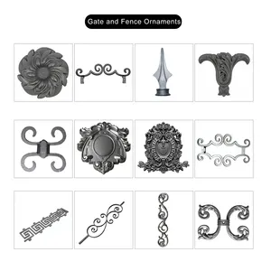 Ornamental Fence Popular Design Aluminum Fence Accessories Aluminum Fence Component Ornamental Fence Accessories