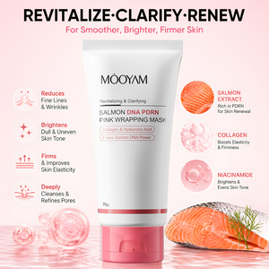 Maschera Viso Rivitalizzante MOOYAM con DNA di Salmone PDRN, Etichetta Privata OEM, 75g, Illumina la Carnagione e Riduce l'Opacità - Product Image 4