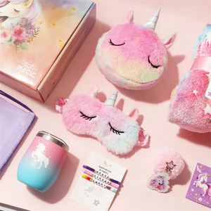 Fashion Dreamy and Beautiful Unicorn Series Egg Cups Night Light Blankets <b>Bags</b> Eye Mask for Best Selling Children Party <b>Gift</b> Set - Product Image 2