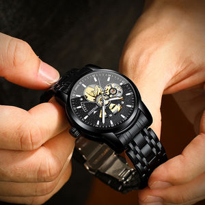 Fenzun Men's Stainless Steel Mechanical Auto Hollow Student <strong>Tide</strong> 2020 New Live Internet Celebrity Watch - Product Image 3