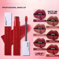 Gloss à lèvres mat vegan waterproof à marque privée, pigmenté, non collant, lisse, vente en gros