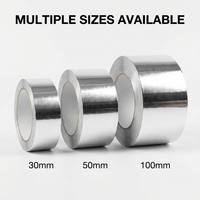 Cinta de Aluminio Plateada con Revestimiento Desprendible, Adhesivo Personalizado para Aislamiento de Conductos HVAC y Sellado de Tuberías