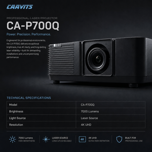 Proyector CAAVITS <span class=keywords><strong>de</strong></span> 7000 lúmenes True 4K DLP Láser 4K <span class=keywords><strong>Cine</strong></span> en Casa para Salas <span class=keywords><strong>de</strong></span> Conferencias, Proyectores <span class=keywords><strong>de</strong></span> Fábrica CA-P700Q - Product Image 2