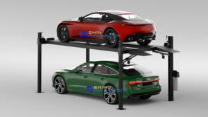 Elevador de Almacenamiento para Vehículos, Sistema de Estacionamiento Vertical de 4 Postes, Elevador de Doble Nivel para Exteriores - Product Image 6