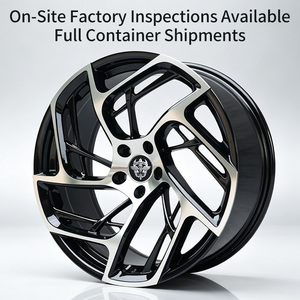 Jantes FLowtone 20 pouces certifiées, finition noire usinée, en alliage d'aluminium, adaptées aux voitures de course avec PCD 5x112 5x114.3 - Product Image 3