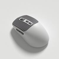 Mouse nirkabel optik 2.4Ghz portabel, Mouse Gaming BT portabel kualitas tinggi, USB/antarmuka tipe-c 7 tombol, Mouse nirkabel ergonomis kedua tangan