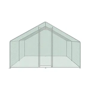 3*4m la grande cage extérieure de course de poulet est construite avec le grillage soudé résistant