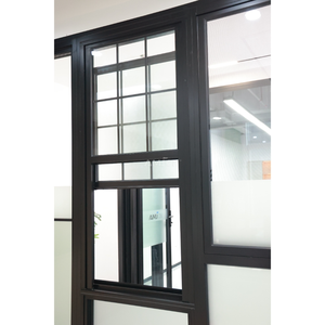 サッシ窓,住宅用ビンテージグリルデザイン二重ガラス開き窓フェイクシングル二重ハング - Product Image 4