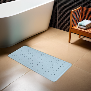 Alfombrilla de baño de goma suave de color personalizado, alfombrilla antideslizante para bañera con ventosas para Baño - Product Image 1