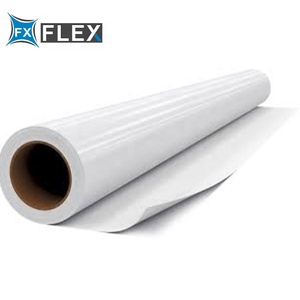 FLFX Glossy Matt White Eco Impressão PVC Envoltório Adesivo Imprimível Rolo De Adesivo De Vinil Auto-adesivo Vinil Flex Banner - Product Image 2