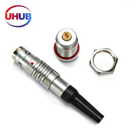 Conector Impermeable UHUB Serie K 1K de 7 Pines para Sistemas de Sensores y Control