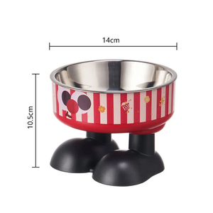 Gamelle surélevée pour chat en acier inoxydable, gamelle surélevée pour chien, antidérapante, orthopédique, pour animaux de compagnie, protège le cou, pour aliments et eau, pour petits chiens - Product Image 5