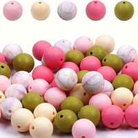 Vente en gros DIY pour la fabrication de bijoux stylo perlé collier bracelets accessoires 9mm perles rondes en silicone