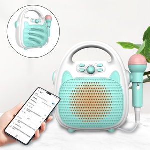 <strong>Cheap</strong> Kids <strong>Karaoke</strong> <strong>Machine</strong> Speaker With Microphone Girls Boys Portable LED Light <strong>Karaoke</strong> Speaker - Product Image 5