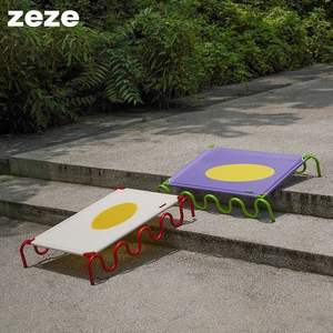 Zeze-cama elevada para perros grandes y medianos, cuna portátil para mascotas, para interiores y exteriores, con malla transpirable y marco duradero - Product Image 5