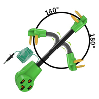 H10439 Pengering Adaptor 4 Cabang untuk 3 Cabang NEMA 10-30P Plug untuk 14-30R Wadah 220V 30 Amp 10AWG STW 1.5FT dengan Safety GroundWire