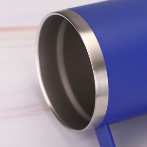 New OEM Stainless Steel Double Walled <b>Insulated</b> 20oz 30oz Tumbler <b>Mug</b> with Handle and Slider Lid - Product Image 4