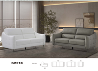 Canapé d'angle moderne 3 places en tissu doux, design minimaliste, assise profonde, pieds en bois, rembourrage en mousse pour salon