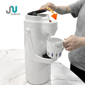 Verseuse isotherme sous vide en acier inoxydable 2,5 L, avec intérieur en verre rose, <span class=keywords><strong>distributeur</strong></span> à levier, verrou <span class=keywords><strong>de</strong></span> sécurité, base pivotante, couleur personnalisable, sans BPA, 24h - Product Image 4