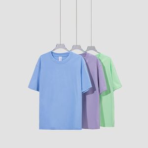 T-shirt à manches courtes en pur coton pour homme, coupe ample, respirant, couleur unie, vêtement décontracté d'été - Product Image 4