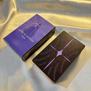 Baraja de <span class=keywords><strong>Tarot</strong></span> en Inglés, Juego de Mesa, Cartas de <span class=keywords><strong>Tarot</strong></span> Miel y Lavanda, 78 Cartas Clásicas para Principiantes - Product Image 1