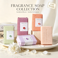 Savon en barre parfumé 200g, savon de bain hydratant au parfum longue durée, savon nettoyant régénérant aux extraits de plantes