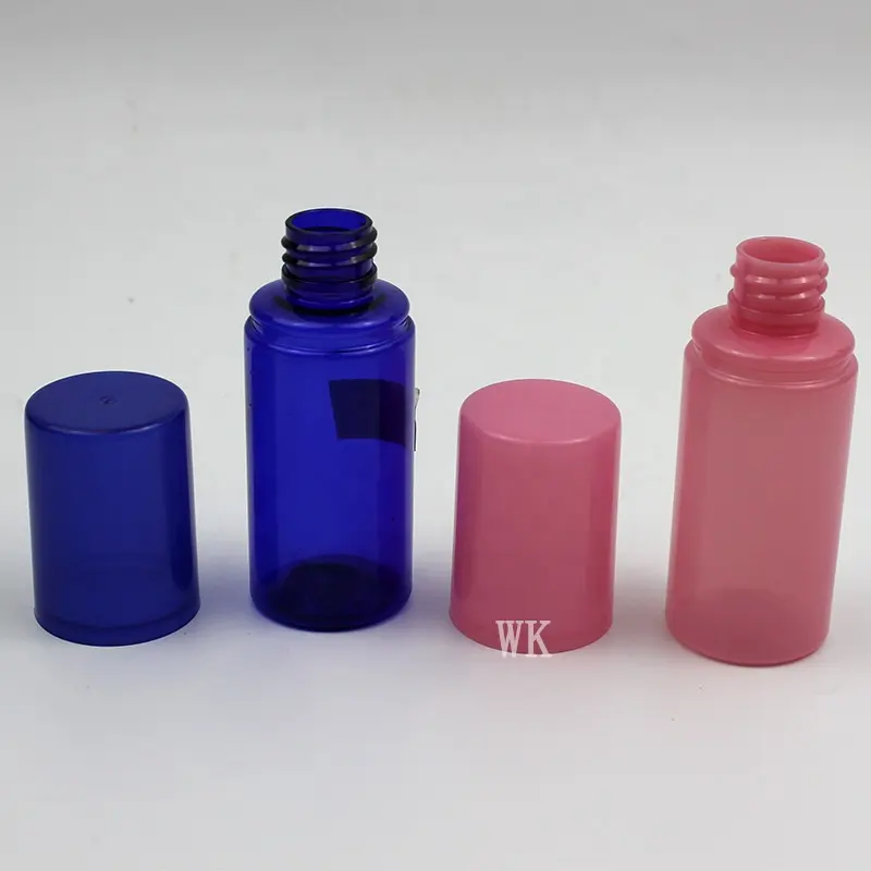 Empty fine mist PET 50ml semi-transparent various colors plastic spray bottle for cosmetic packaging