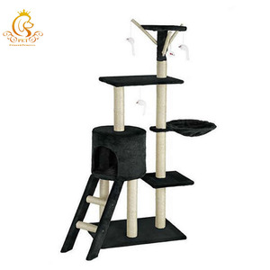 EUR PET Hot Selling Luxus-Katzen kratz <span class=keywords><strong>baum</strong></span> Nachhaltiger Papier kratzer Kratz <span class=keywords><strong>baum</strong></span> mit Halloween-Thema für große Katzen - Product Image 6