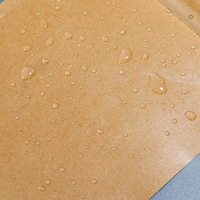Sac triangulaire anti-graisse Sandwich Donut Snack en forme de L Emballage de pain à double ouverture Sac à biscuits d'épicerie en papier kraft brun