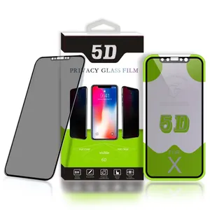 The cheapest price tempered glass privacy screen 5D for Xiaomi for Samsung s22 privacy glass for iPhone 14 screen gard